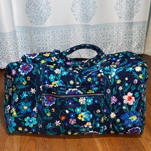 Vera Bradley large floral travel duffel